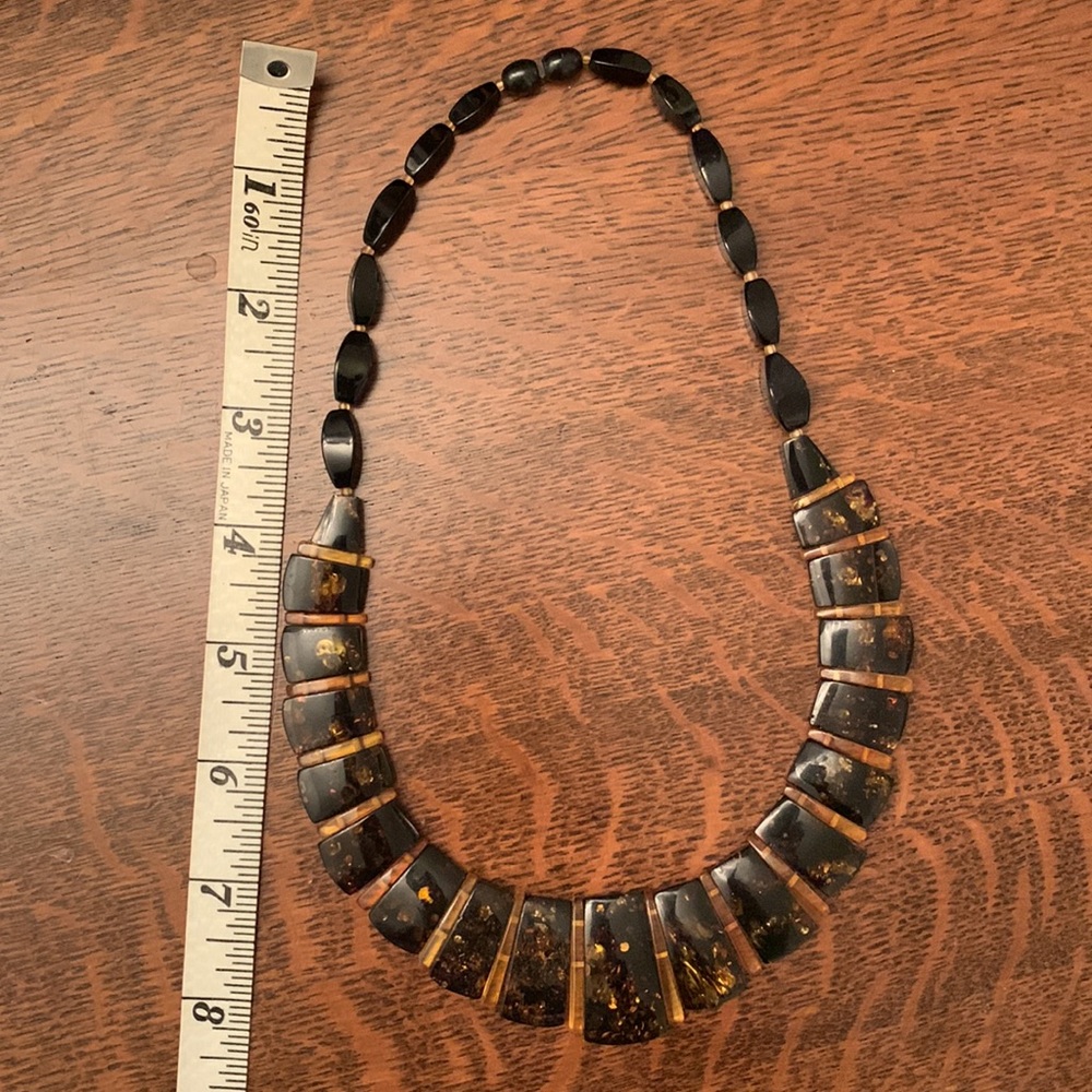 Vintage Tiger Eye Vibe Collar Necklace - Picture 3 of 3